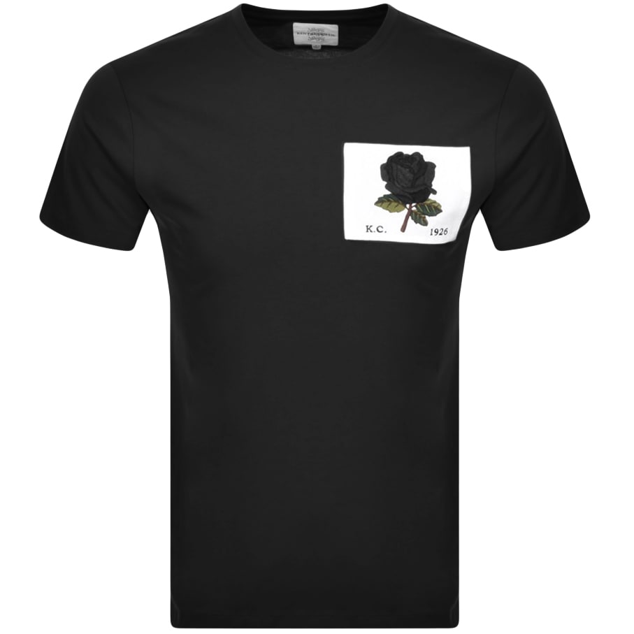Alternative Image for ProductKent And Curwen Rose Patch Icon T Shirt Black1